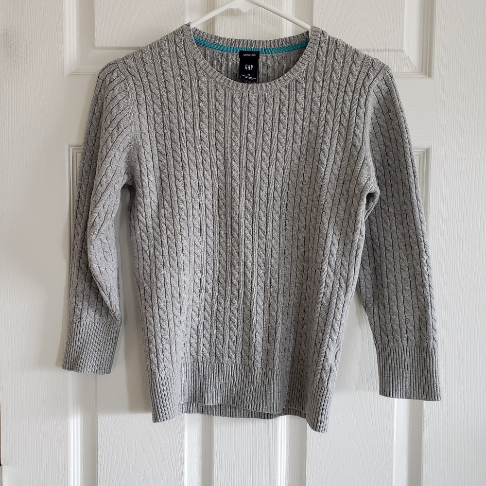 GAP 3/4 gray sweater